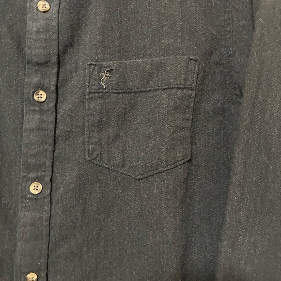 Racing Green British Style Button Up Shirt Men’s M Charcoal Long Sleeve - Picture 4 of 8